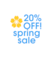 20% off spring sale